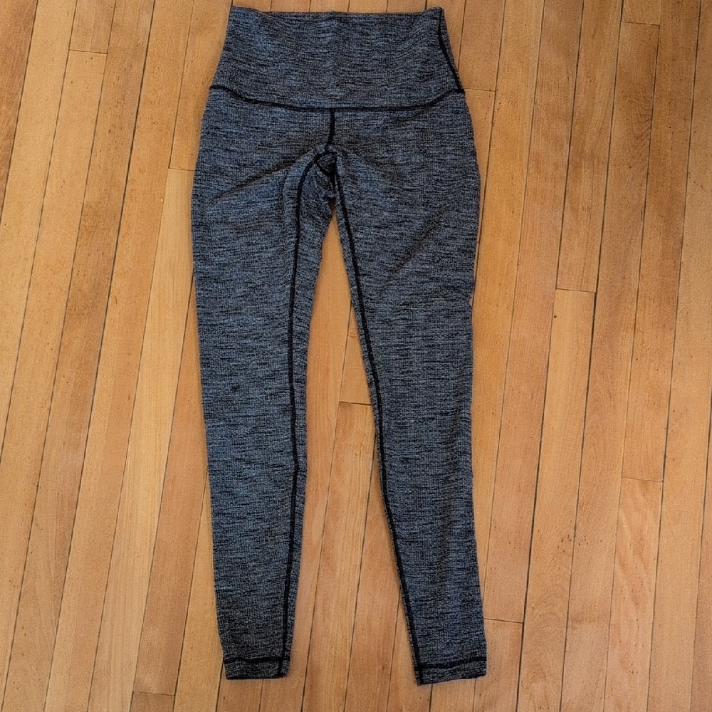 Gray High-Waisted Leggings